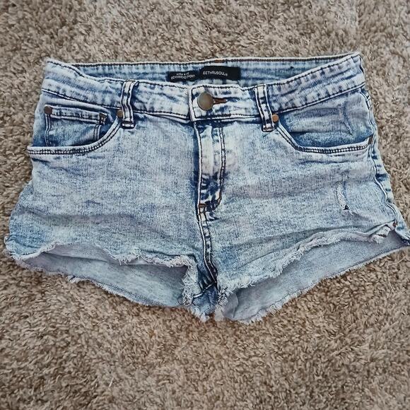 Acid wash cutoff‎ short shorts size 27/28 - Picture 1 of 2